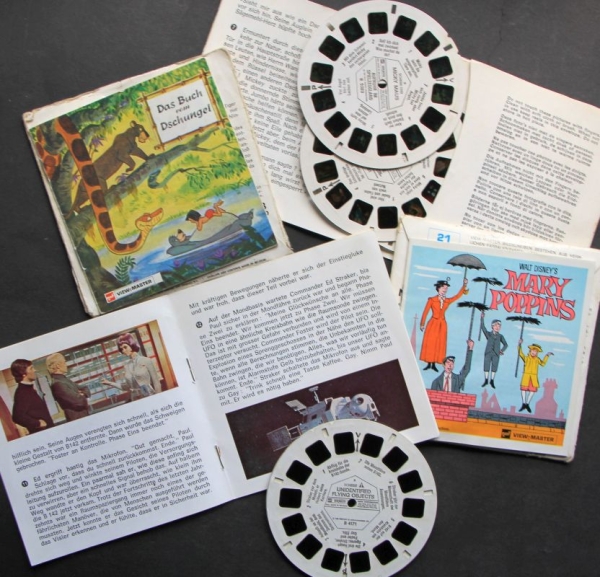 View-Master 3-D Picturer-Viewer1960 with four Disney-Picturemaps in original box (0968)